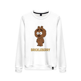 Женский свитшот хлопок с принтом Malloy (Brickleberry) в городе Новоалтайск, 100% хлопок | прямой крой, круглый вырез, на манжетах и по низу широкая трикотажная резинка  | brickleberry | malloy