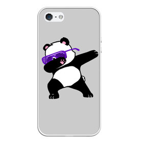 Чехол для iPhone 5/5S матовый с принтом Panda в городе Новоалтайск, Силикон | Область печати: задняя сторона чехла, без боковых панелей | panda dab | животные | панда
