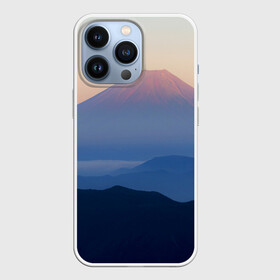 Чехол для iPhone 13 Pro с принтом Фудзияма в городе Новоалтайск,  |  | Тематика изображения на принте: fuji | вулкан | горы | рассвет | солнце | туман | утро | япония