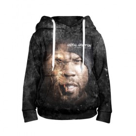 Детская толстовка 3D с принтом 50 cent в городе Новоалтайск, 100% полиэстер | двухслойный капюшон со шнурком для регулировки, мягкие манжеты на рукавах и по низу толстовки, спереди карман-кенгуру с мягким внутренним слоем | 50 cent | 50 центов | rap | гангста рэп. | кертис джексон | пятьдесят центов | рэп | фифти сент | хип хоп