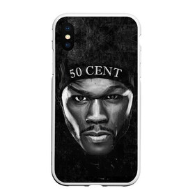 Чехол для iPhone XS Max матовый с принтом 50 cent в городе Новоалтайск, Силикон | Область печати: задняя сторона чехла, без боковых панелей | 50 cent | 50 центов | rap | гангста рэп | кертис джексон | пятьдесят центов | рэп | фифти сент | хип хоп