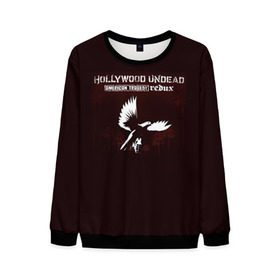 Мужской свитшот 3D с принтом Hollywood Undead 6 в городе Новоалтайск, 100% полиэстер с мягким внутренним слоем | круглый вырез горловины, мягкая резинка на манжетах и поясе, свободная посадка по фигуре | Тематика изображения на принте: 