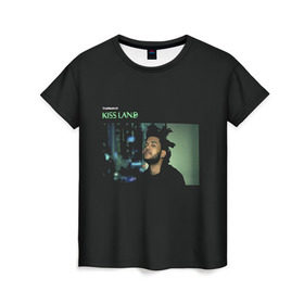 Женская футболка 3D с принтом The Weeknd в городе Новоалтайск, 100% полиэфир ( синтетическое хлопкоподобное полотно) | прямой крой, круглый вырез горловины, длина до линии бедер | the weeknd | викенд | тесфайе | уикенд
