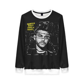 Женский свитшот 3D с принтом The Weeknd в городе Новоалтайск, 100% полиэстер с мягким внутренним слоем | круглый вырез горловины, мягкая резинка на манжетах и поясе, свободная посадка по фигуре | the weeknd | викенд | тесфайе | уикенд