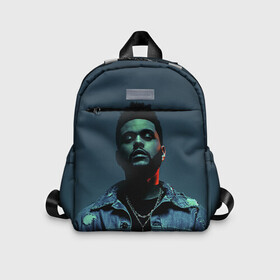 Детский рюкзак 3D с принтом The Weeknd в городе Новоалтайск, 100% полиэстер | лямки с регулируемой длиной, сверху петелька, чтобы рюкзак можно было повесить на вешалку. Основное отделение закрывается на молнию, как и внешний карман. Внутри дополнительный карман. По бокам два дополнительных кармашка | the weeknd | викенд | тесфайе | уикенд