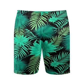 Мужские шорты 3D спортивные с принтом Tropical pattern в городе Новоалтайск,  |  | 3d | арт | лето | листья | пальмы | текстура | узор | цветы