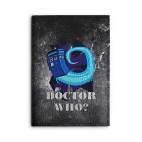 Обложка для автодокументов с принтом Doctor who? в городе Новоалтайск, натуральная кожа |  размер 19,9*13 см; внутри 4 больших “конверта” для документов и один маленький отдел — туда идеально встанут права | 3d | арт | доктор кто | звезды | космос | надпись | сериал | фильмы