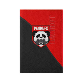 Обложка для паспорта матовая кожа с принтом PandafxTM в городе Новоалтайск, натуральная матовая кожа | размер 19,3 х 13,7 см; прозрачные пластиковые крепления | Тематика изображения на принте: 7f united | fifa | pandafx | панда