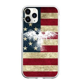 Чехол для iPhone 11 Pro Max матовый с принтом Флаг США с белым орлом в городе Новоалтайск, Силикон |  | Тематика изображения на принте: usa | америка | американец | америки | звездно полосатый | необычный | нью йорк | орел | соединенные | сша | флаг | штаты | янки