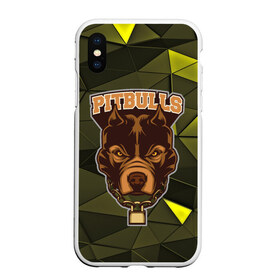 Чехол для iPhone XS Max матовый с принтом Pitbulls в городе Новоалтайск, Силикон | Область печати: задняя сторона чехла, без боковых панелей | dog | pitbulls | абстракция | геометрия | животные | собака | треугольники | цепь