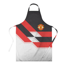 Фартук 3D с принтом Manchester United - Stripe в городе Новоалтайск, 100% полиэстер | общий размер — 65 х 85 см, ширина нагрудника — 26 см, горловина — 53 см, длина завязок — 54 см, общий обхват в поясе — 173 см. Принт на завязках и на горловине наносится с двух сторон, на основной части фартука — только с внешней стороны | manchester united | stripe | манчестер юнайтед | футбол