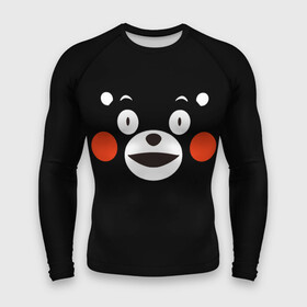 Мужской рашгард 3D с принтом Kumamon краснощекий в городе Новоалтайск,  |  | kumamon | во имя сатаны | во славу сатане | кумамон