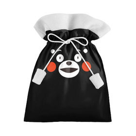 Подарочный 3D мешок с принтом Kumamon в городе Новоалтайск, 100% полиэстер | Размер: 29*39 см | kumamon | во имя сатаны | во славу сатане | кумамон