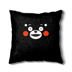 Подушка 3D с принтом Kumamon в городе Новоалтайск, наволочка – 100% полиэстер, наполнитель – холлофайбер (легкий наполнитель, не вызывает аллергию). | состоит из подушки и наволочки. Наволочка на молнии, легко снимается для стирки | kumamon | во имя сатаны | во славу сатане | кумамон