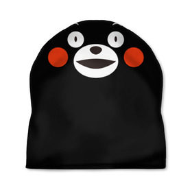 Шапка 3D с принтом Kumamon в городе Новоалтайск, 100% полиэстер | универсальный размер, печать по всей поверхности изделия | kumamon | во имя сатаны | во славу сатане | кумамон