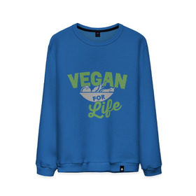 Мужской свитшот хлопок с принтом Vegan for Life в городе Новоалтайск, 100% хлопок |  | Тематика изображения на принте: green | vegan | yoga | веган | вегетарианец | вегетарианство | витамины | здоровье | зеленый | зож | йога | овощи | фрукты