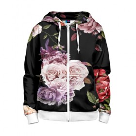 Детская толстовка 3D на молнии с принтом Flower Fashion в городе Новоалтайск, 100% полиэстер |  манжеты и пояс оформлены широкой мягкой резинкой, двухслойный капюшон со шнурком для регулировки, спереди карманы и застежка-молния
 | 3d | birds | fashion flower | flower | pattern | другие | красивые цветы | красные | прикольные | природа | птицы | розы | текстуры | цветочки | цветы