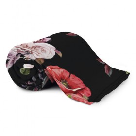 Плед 3D с принтом Flower Fashion в городе Новоалтайск, 100% полиэстер | закругленные углы, все края обработаны. Ткань не мнется и не растягивается | 3d | birds | fashion flower | flower | pattern | другие | красивые цветы | красные | прикольные | природа | птицы | розы | текстуры | цветочки | цветы