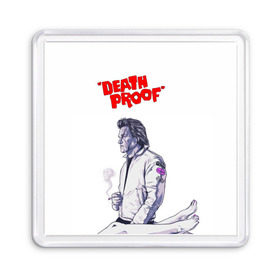 Магнит 55*55 с принтом Death proof в городе Новоалтайск, Пластик | Размер: 65*65 мм; Размер печати: 55*55 мм | stuntman mike | квентин | курт рассел | тарантино