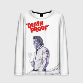 Женский лонгслив 3D с принтом Death proof в городе Новоалтайск, 100% полиэстер | длинные рукава, круглый вырез горловины, полуприлегающий силуэт | stuntman mike | квентин | курт рассел | тарантино