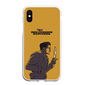 Чехол для iPhone XS Max матовый с принтом Лейтенант Альдо Рейн в городе Новоалтайск, Силикон | Область печати: задняя сторона чехла, без боковых панелей | lt. aldo raine | брэд питт | жид медведь | квентин тарантино | нож