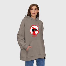 Худи SuperOversize хлопок с принтом ГРОТ: На связи в городе Новоалтайск, 70% хлопок, 30% полиэстер, мягкий начес внутри | карман-кенгуру, эластичная резинка на манжетах и по нижней кромке, двухслойный капюшон
 | grot55 | rap | грот | музыка | рэп | хип хоп