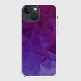Чехол для iPhone 13 mini с принтом Фиолетовые грани в городе Новоалтайск,  |  | abstract | abstraction | color | geometry | mirror | polygon | абстракция | геометрия | грани | линии | полигоны | сочетания | стекло | треугольники