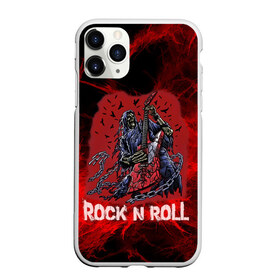 Чехол для iPhone 11 Pro матовый с принтом Мертвый гитарист в городе Новоалтайск, Силикон |  | rock | ворон | гитара | гитарист | жанр | космос | красный | мертвец | металл | музыка | надпись | панк | песня | птицы | рок | рок н рол | скелет | стиль | хард | хой | цепи | череп | я люблю рок