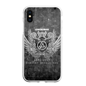 Чехол для iPhone XS Max матовый с принтом 2017 Chester Linkin Park в городе Новоалтайск, Силикон | Область печати: задняя сторона чехла, без боковых панелей | Тематика изображения на принте: bennington | chester | linkin park | беннингтон | линкин парк | майк | честер | шинода