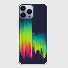 Чехол для iPhone 13 Pro Max с принтом Северное сияние в городе Новоалтайск,  |  | Тематика изображения на принте: бор | деревья | звездное | звезды | зеленый | кислота | кислотный | красный | лес | лучи | небо | ночь | природа | радужный | свет | север | тайга