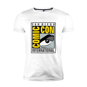 Мужская футболка премиум с принтом Comic con San Diego в городе Новоалтайск, 92% хлопок, 8% лайкра | приталенный силуэт, круглый вырез ворота, длина до линии бедра, короткий рукав | california | comics | dark horse | san diego | комиксы | конвенция комиксов | косплей | сан диего | фанарт | фанфик
