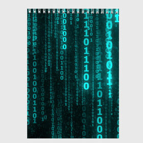 Скетчбук с принтом Codes в городе Новоалтайск, 100% бумага
 | 48 листов, плотность листов — 100 г/м2, плотность картонной обложки — 250 г/м2. Листы скреплены сверху удобной пружинной спиралью | art | black | blue | color | dark | darkness | original | голубое | красивое | красота | синее | синий | темное | темный | цвет | чёрное | чёрный