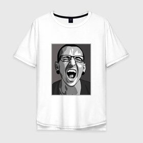 Мужская футболка хлопок Oversize с принтом Linkin Park в городе Новоалтайск, 100% хлопок | свободный крой, круглый ворот, “спинка” длиннее передней части | bennington | chester | hip hop | linkin | mike | music | park | punk | rap | rip | rock | shinoda | song | альтернатива | беннингтон | гитара | группа | жизнь | звук | концерт | линкин | майк | метал | музыка | панк | парк | песня | рок | рэп | х