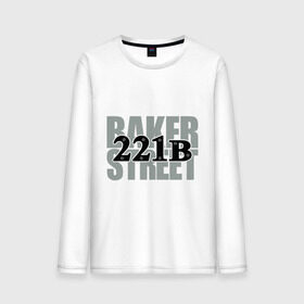Мужской лонгслив хлопок с принтом Baker Street в городе Новоалтайск, 100% хлопок |  | detective | holmes | sherlock | англия | бейкер | бенедикт | ватсон | детектив | доктор | камбербэтч | лондон | мориарти | сериал | стрит | шерлок | шолмс