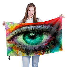 Флаг 3D с принтом eyes swag в городе Новоалтайск, 100% полиэстер | плотность ткани — 95 г/м2, размер — 67 х 109 см. Принт наносится с одной стороны | 3d | abstraction | daylight | daylights | eyes | glimmers | lights | peepers | polygon | swag | triangle | абстракция | геометрия | глаза | гляделки | естественное освещение | рассвет