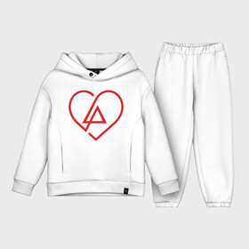 Детский костюм хлопок Oversize с принтом Linkin Park Heart в городе Новоалтайск,  |  | bennington | chester | hip hop | linkin | mike | music | park | punk | rap | rip | rock | shinoda | song | альтернатива | беннингтон | гитара | группа | жизнь | звук | концерт | линкин | майк | метал | музыка | панк | парк | песня | рок | рэп | х