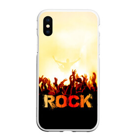 Чехол для iPhone XS Max матовый с принтом Rock концерт в городе Новоалтайск, Силикон | Область печати: задняя сторона чехла, без боковых панелей | rock | в толпу | гитара | группа | дым | жанр | концерт | металл | музыка | надпись | панк | певец | песня | прыжок | рок | рок н рол | руки | стиль | хард | хой | я люблю рок
