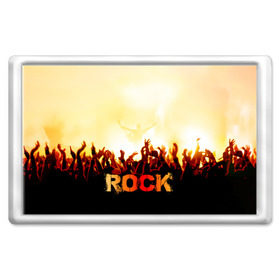 Магнит 45*70 с принтом Rock концерт в городе Новоалтайск, Пластик | Размер: 78*52 мм; Размер печати: 70*45 | rock | в толпу | гитара | группа | дым | жанр | концерт | металл | музыка | надпись | панк | певец | песня | прыжок | рок | рок н рол | руки | стиль | хард | хой | я люблю рок