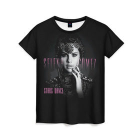 Женская футболка 3D с принтом Selena Gomez в городе Новоалтайск, 100% полиэфир ( синтетическое хлопкоподобное полотно) | прямой крой, круглый вырез горловины, длина до линии бедер | selena gomez