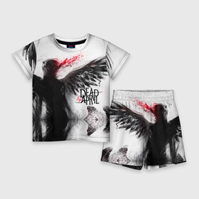 Детский костюм с шортами 3D с принтом Dead by April в городе Новоалтайск,  |  | dba | dead by april | дэд бай эйприл