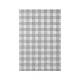 Обложка для паспорта матовая кожа с принтом Grey squares в городе Новоалтайск, натуральная матовая кожа | размер 19,3 х 13,7 см; прозрачные пластиковые крепления | белый | клеточка | серый | текстура