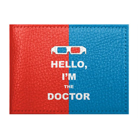 Обложка для студенческого билета с принтом I`m the Doctor в городе Новоалтайск, натуральная кожа | Размер: 11*8 см; Печать на всей внешней стороне | арт | доктор кто | надпись | сериал | тардис | фильмы | я доктор