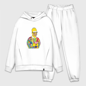 Мужской костюм хлопок OVERSIZE с принтом Homer в городе Новоалтайск,  |  | bart | homer | simpsons | барт | гомер | еда | мультфильм | отец | папа | пончик | радуга | симпсоны | спрингфилд | хиппи | цвет