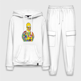 Мужской костюм хлопок с толстовкой с принтом Homer в городе Новоалтайск,  |  | bart | homer | simpsons | барт | гомер | еда | мультфильм | отец | папа | пончик | радуга | симпсоны | спрингфилд | хиппи | цвет