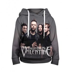 Детская толстовка 3D с принтом Bullet For My Valentine в городе Новоалтайск, 100% полиэстер | двухслойный капюшон со шнурком для регулировки, мягкие манжеты на рукавах и по низу толстовки, спереди карман-кенгуру с мягким внутренним слоем | jamie mathias | jason james | matthew tuck | michael moose thomas | michael padget | nick crandle | джейми матиас | джейсон джеймс | майкл паджет | майкл томас | мэттью так | ник крэндл | пуля для моей возлюбленной