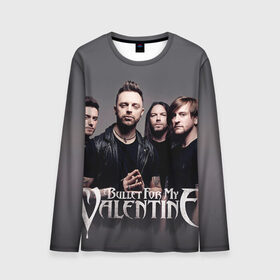 Мужской лонгслив 3D с принтом Bullet For My Valentine в городе Новоалтайск, 100% полиэстер | длинные рукава, круглый вырез горловины, полуприлегающий силуэт | jamie mathias | jason james | matthew tuck | michael moose thomas | michael padget | nick crandle | джейми матиас | джейсон джеймс | майкл паджет | майкл томас | мэттью так | ник крэндл | пуля для моей возлюбленной
