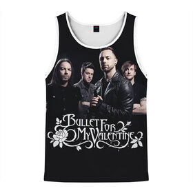 Мужская майка 3D с принтом Bullet For My Valentine в городе Новоалтайск, 100% полиэстер | круглая горловина, приталенный силуэт, длина до линии бедра. Пройма и горловина окантованы тонкой бейкой | jamie mathias | jason james | matthew tuck | michael moose thomas | michael padget | nick crandle | джейми матиас | джейсон джеймс | майкл паджет | майкл томас | мэттью так | ник крэндл | пуля для моей возлюбленной