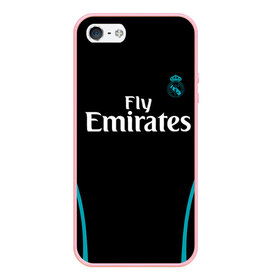 Чехол для iPhone 5/5S матовый с принтом Real Madrid в городе Новоалтайск, Силикон | Область печати: задняя сторона чехла, без боковых панелей | real madrid | королевский клуб | реал мадрид | форма