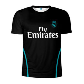 Мужская футболка 3D спортивная с принтом Real Madrid в городе Новоалтайск, 100% полиэстер с улучшенными характеристиками | приталенный силуэт, круглая горловина, широкие плечи, сужается к линии бедра | Тематика изображения на принте: real madrid | королевский клуб | реал мадрид | форма
