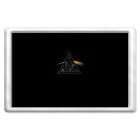 Магнит 45*70 с принтом Pink Floyd Make Rainbow в городе Новоалтайск, Пластик | Размер: 78*52 мм; Размер печати: 70*45 | англия | басы | британия | гитара | группа | логотип | музыка | песни | пинк флойд | призма | радуга | рок | свет